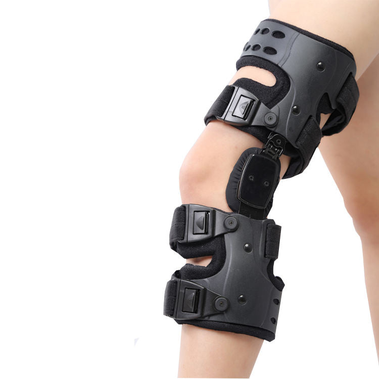 Adjustable unilateral knee joint brace knee internal and external flip corrector support brace orthotic device