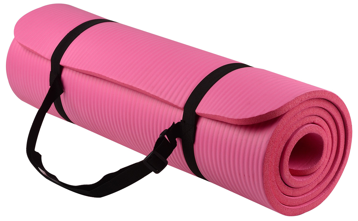 Yoga Mat Anti-Tear with Carrying Strap, Black