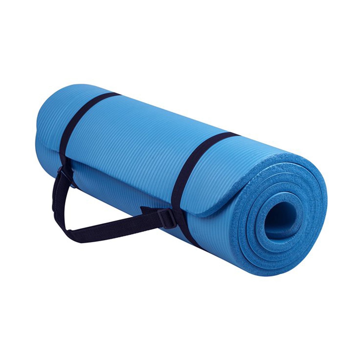 Yoga Mat Anti-Tear with Carrying Strap, Black