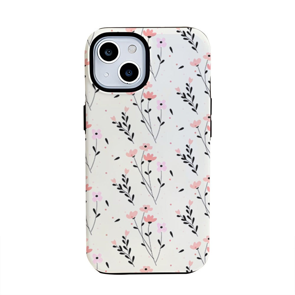 Flower film case 15pro protective case IP16pm 2-in-1 film case phone case Apple 13