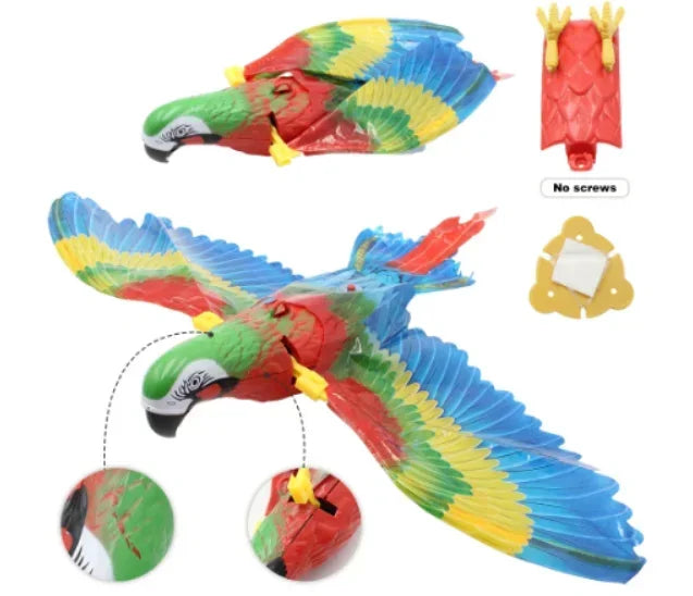 Simulation Bird Interactive Cat Toys Electric Hanging Eagle Flying Bird Cat