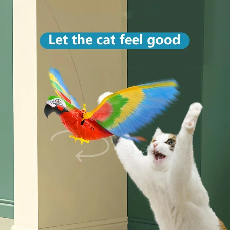 Simulation Bird Interactive Cat Toys Electric Hanging Eagle Flying Bird Cat